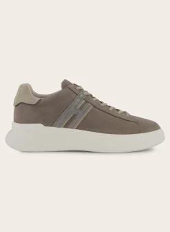 Hogan H580 Sneakers Van Suede Taupe Hot