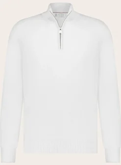 Brunello Cucinelli Half-Zip Trui Van Cashmere Best Sale