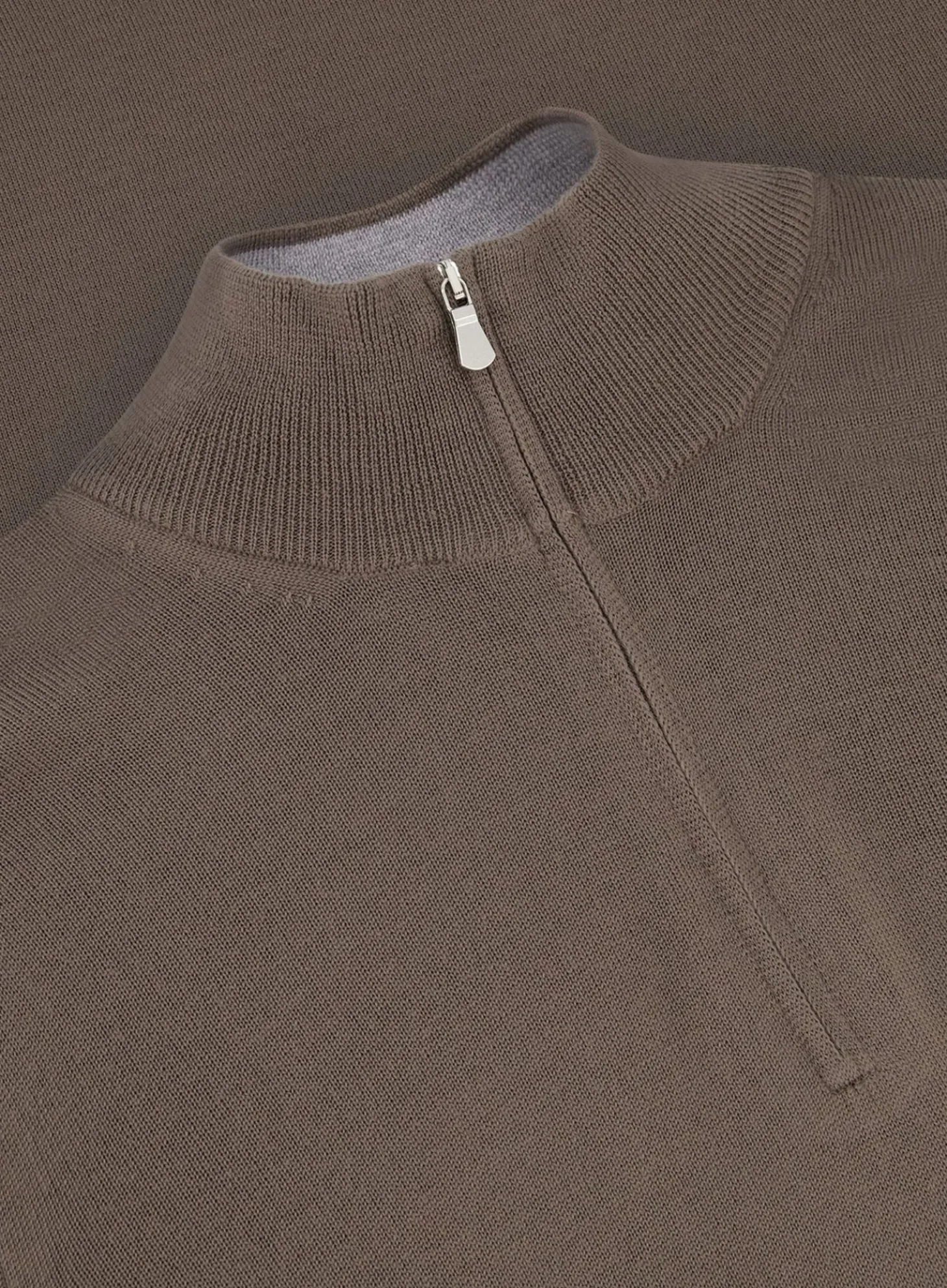 OGÉR Italian Knitwear Half-Zip Trui Van Wol Clearance