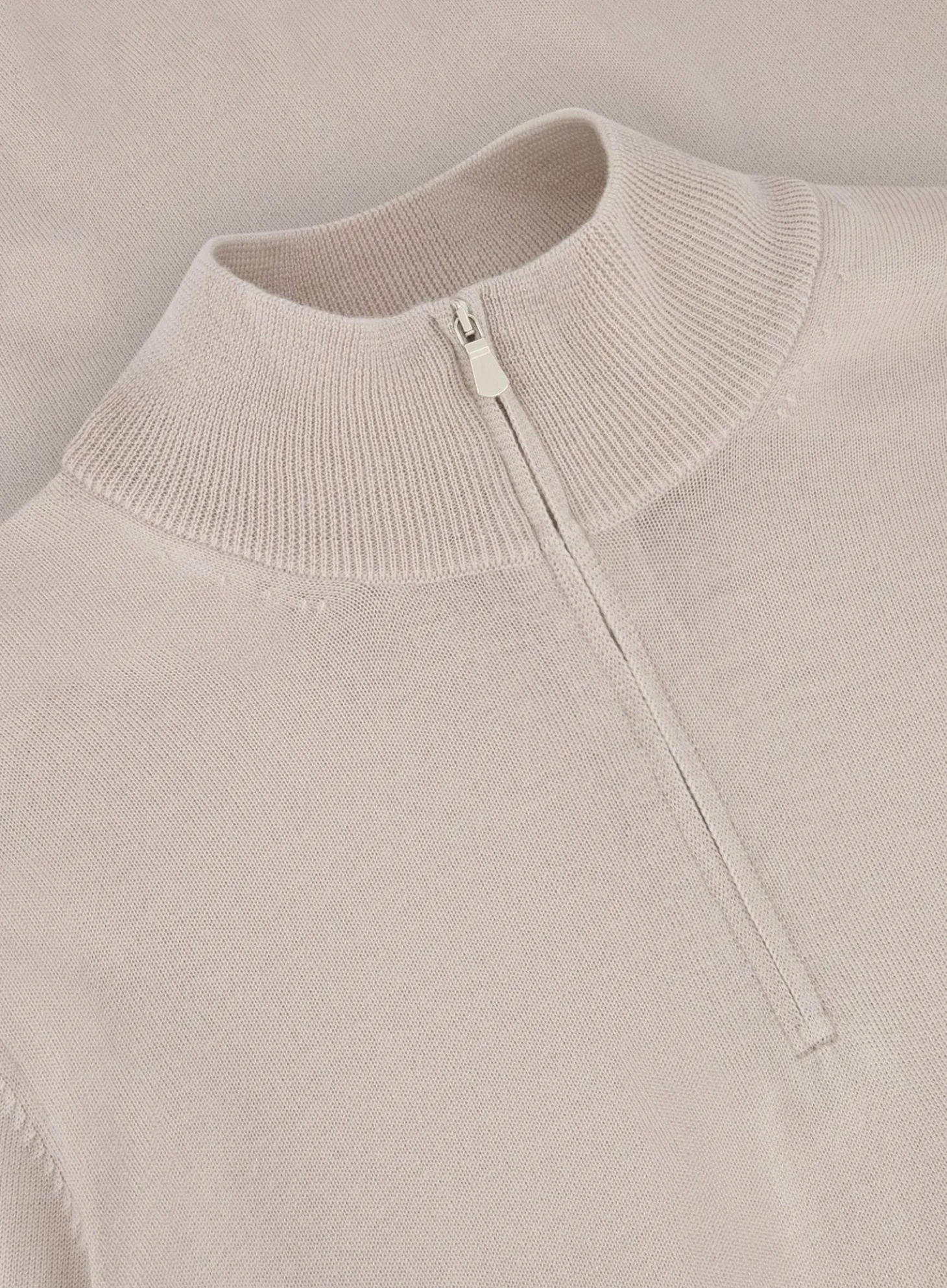OGÉR Italian Knitwear Half-Zip Trui Van Wol Clearance
