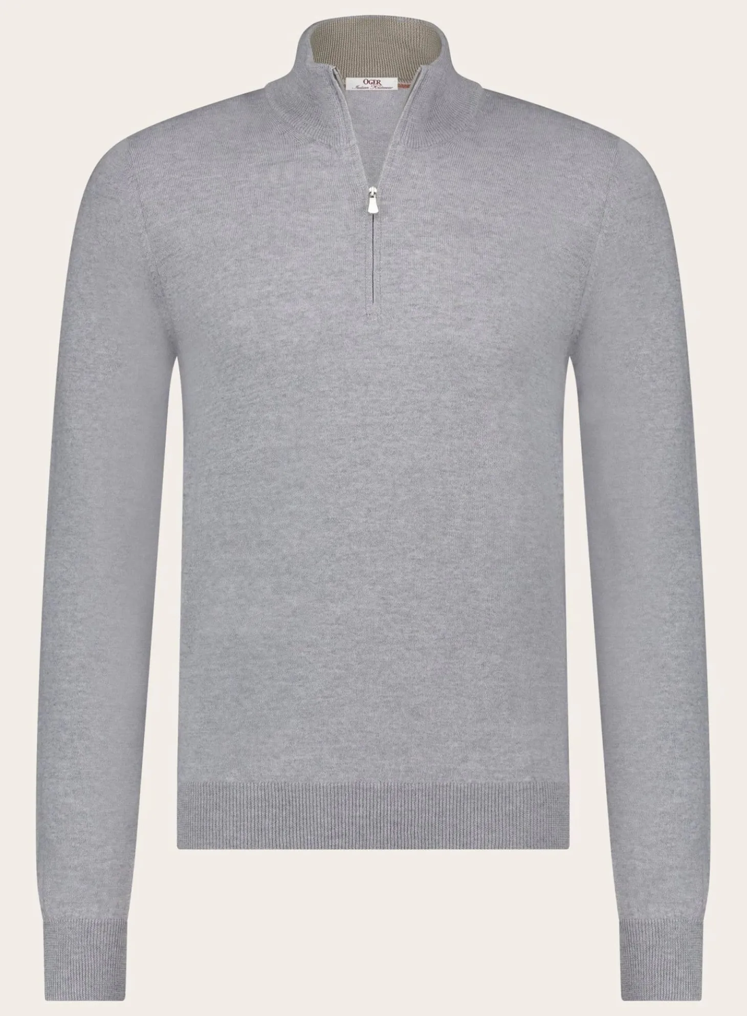 OGÉR Italian Knitwear Half-Zip Trui Van Wol Clearance