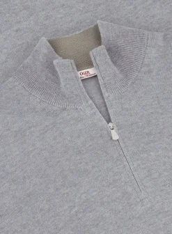 OGÉR Italian Knitwear Half-Zip Trui Van Wol Clearance