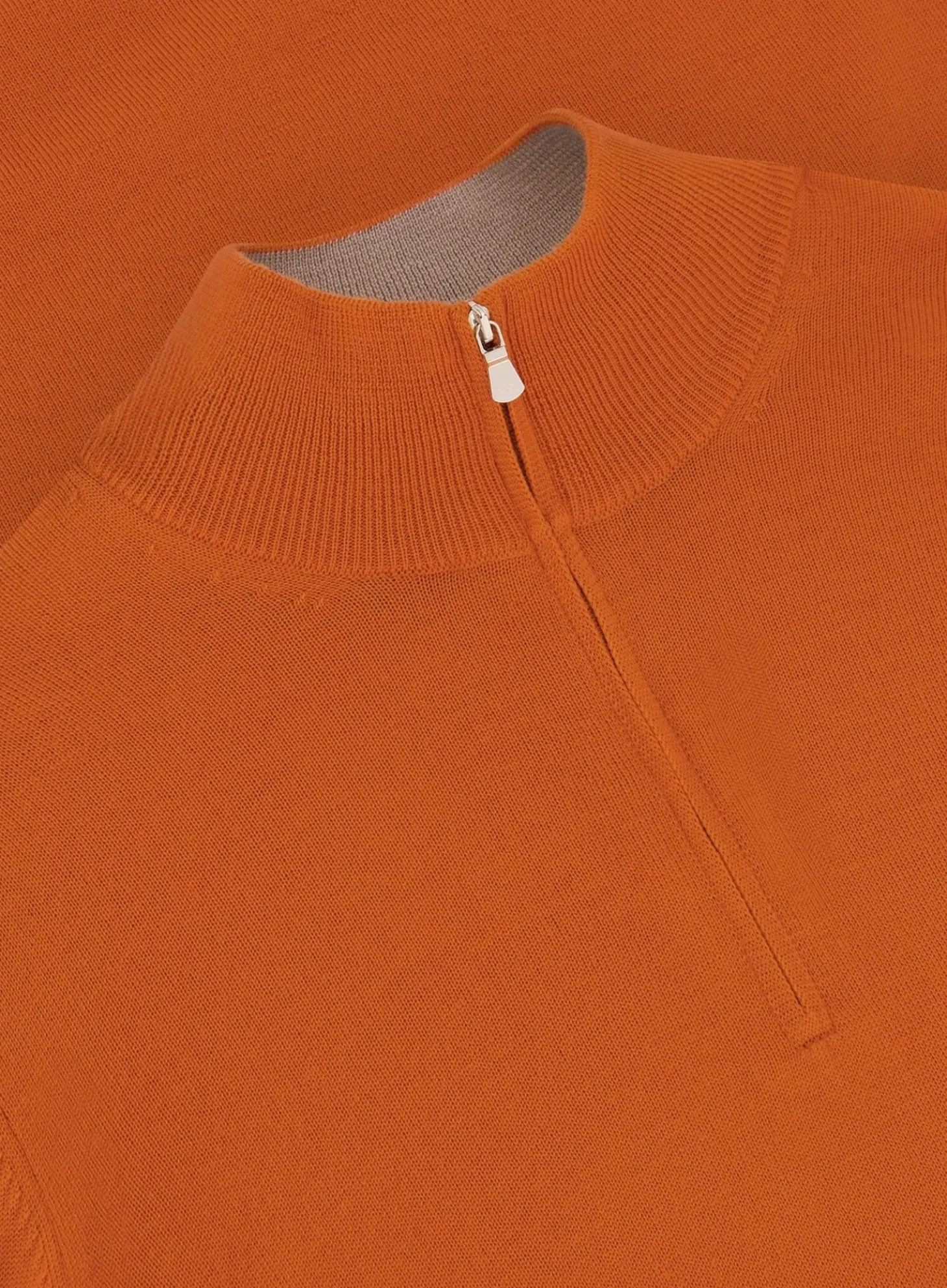 OGÉR Italian Knitwear Half-Zip Trui Van Wol Clearance