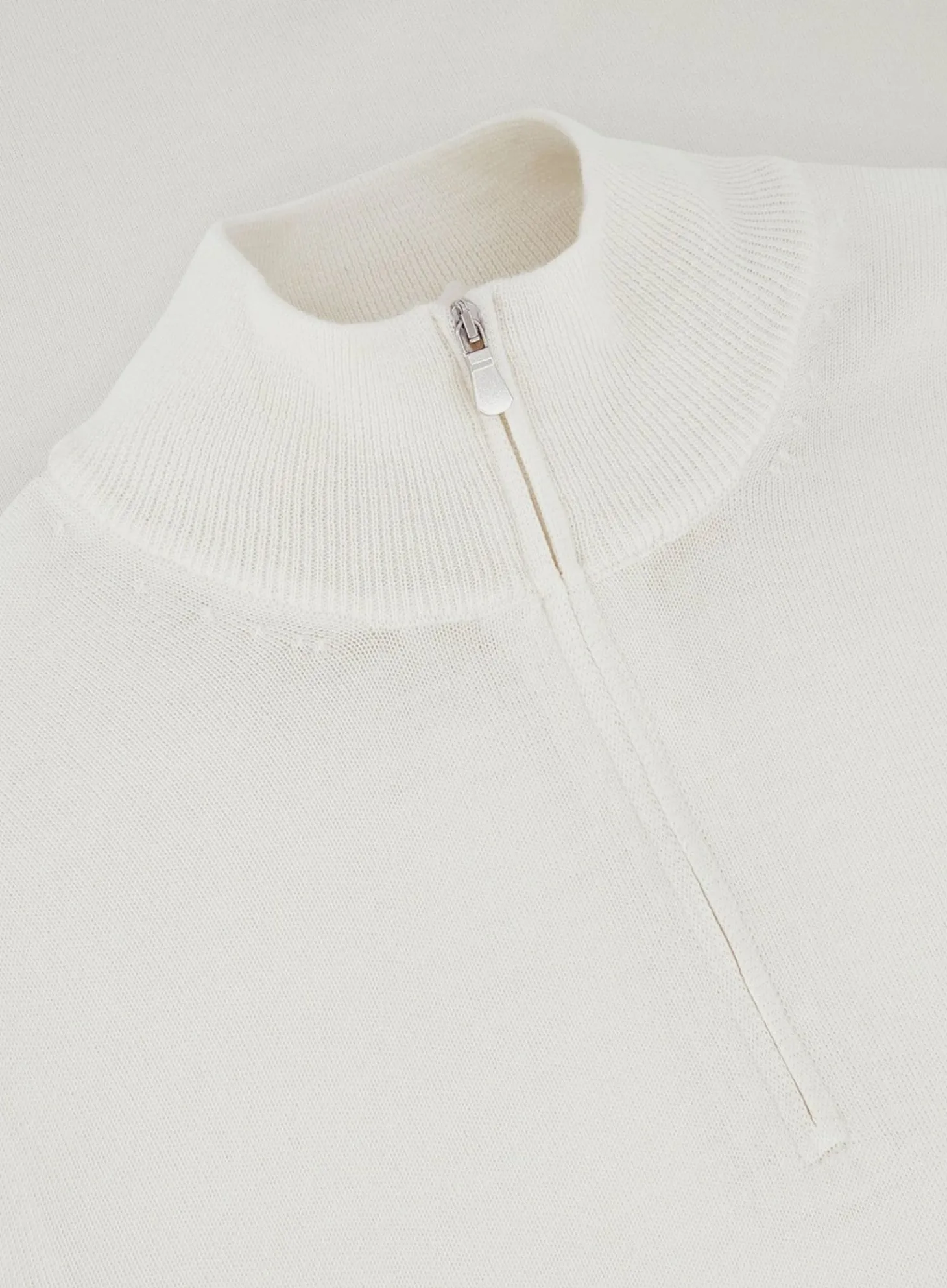 OGÉR Italian Knitwear Half-Zip Trui Van Wol Clearance