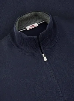 OGÉR Italian Knitwear Half-Zip Trui Van Wol Clearance