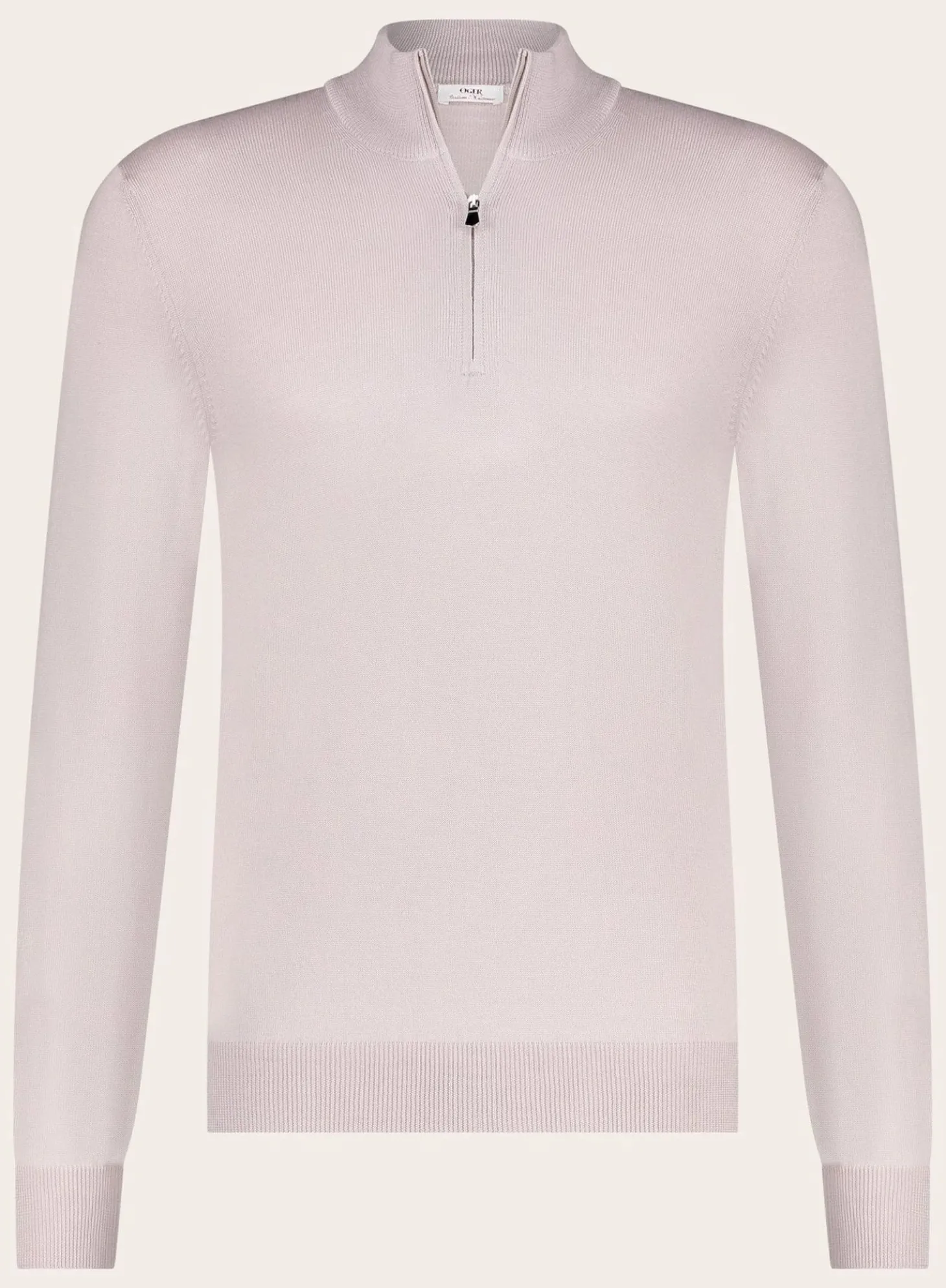 OGÉR Italian Knitwear Half-Zip Trui Van Wol Clearance
