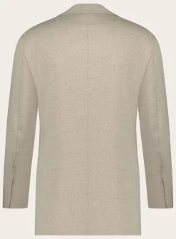 Orazio Luciano Handgemaakt Jasje Van Wol En Cashmere Beige Store