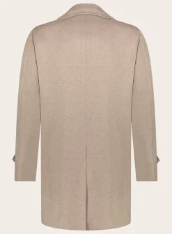 Cesare Attolini Handgemaakte Cashmere Mantel Taupe Best