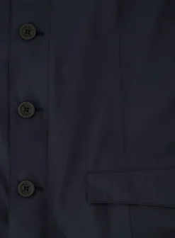 Herno Jack Met Opstaande Kraag Blue Navy Best Sale