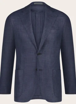 Corneliani Jasje Van Wol En Zijde Blue Navy Hot
