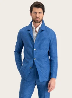 OGÉR Jasje Van Wol, Zijde En Linnen Blauw Shop