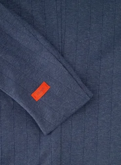 Isaia Jasje Van Zijde En Katoen Blauw Flash Sale