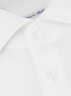 Emanuele Maffeis Kreukvrij Shirt Van Katoen Wit Flash Sale