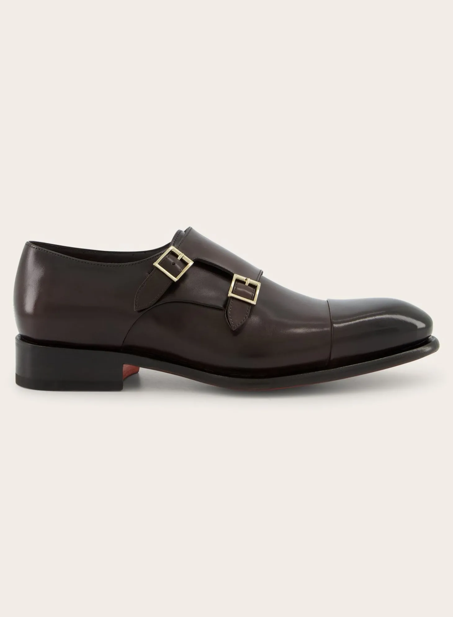 Santoni Lederen Carter Dubbele Gespschoenen Discount