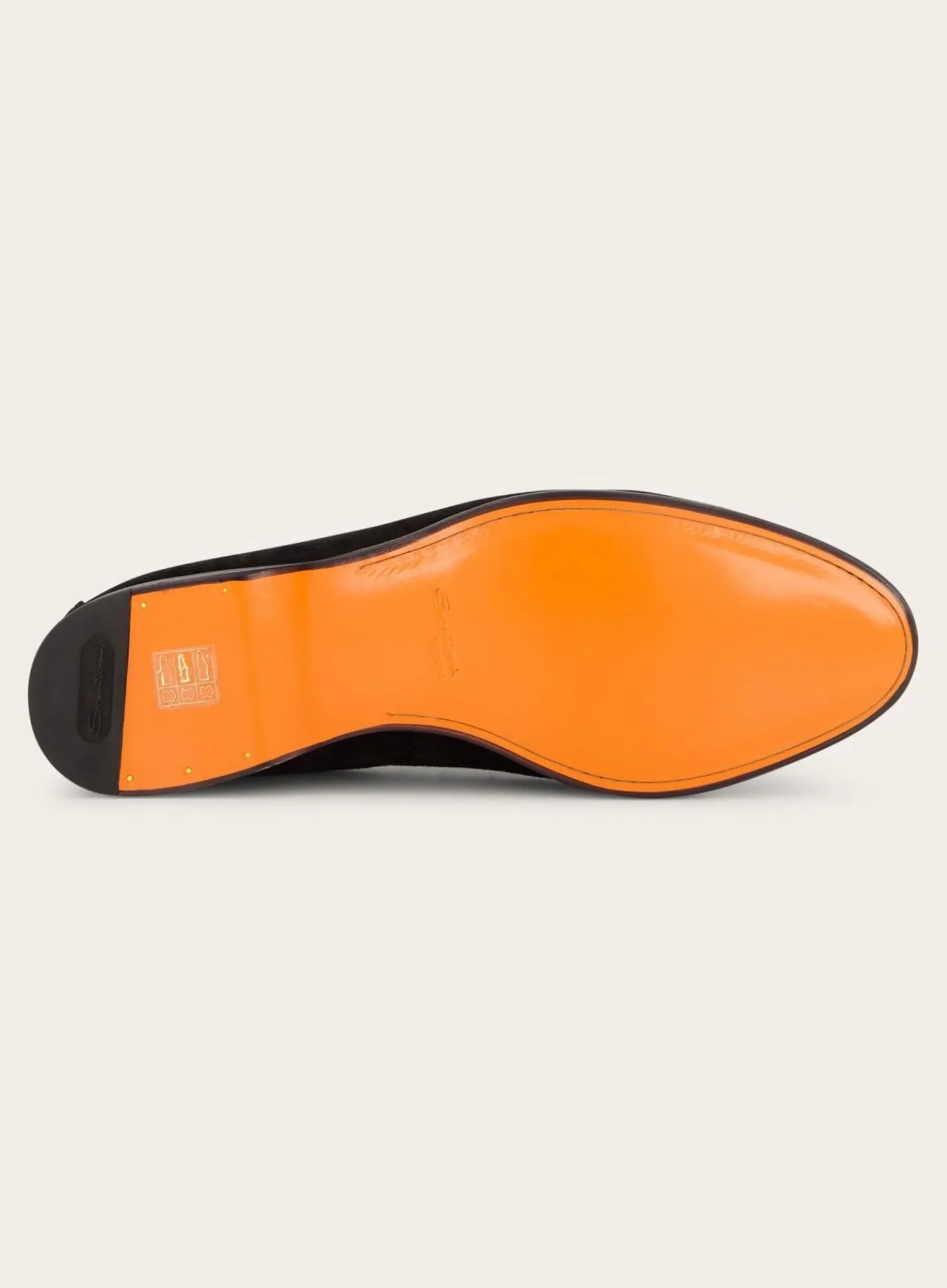 Santoni Loafers Van Suede Zwart Cheap