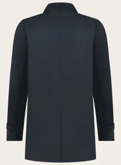 Herno Mantel Met Puntkraag Blue Navy Shop