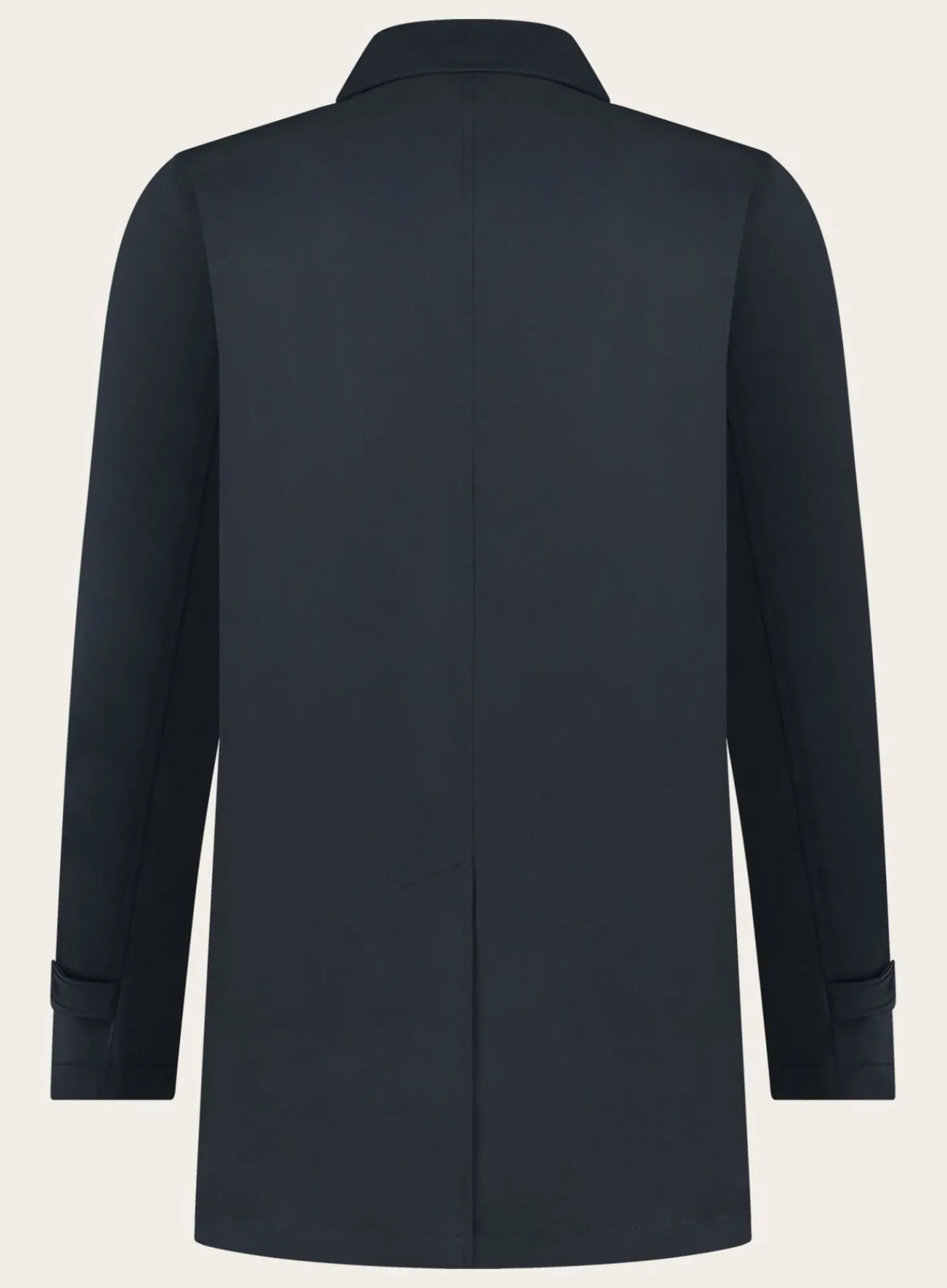 Herno Mantel Met Puntkraag Blue Navy Shop