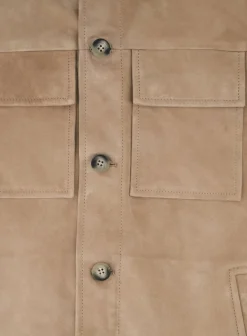 ARMA Mex Overshirt Van Suede Licht Bruin Shop