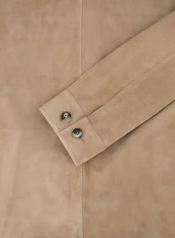 ARMA Mex Overshirt Van Suede Licht Bruin Shop
