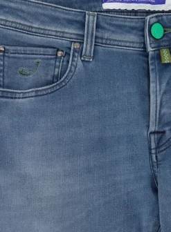 Jacob Cohën Nick Slim-Fit Jeans Mid.Blauw Discount