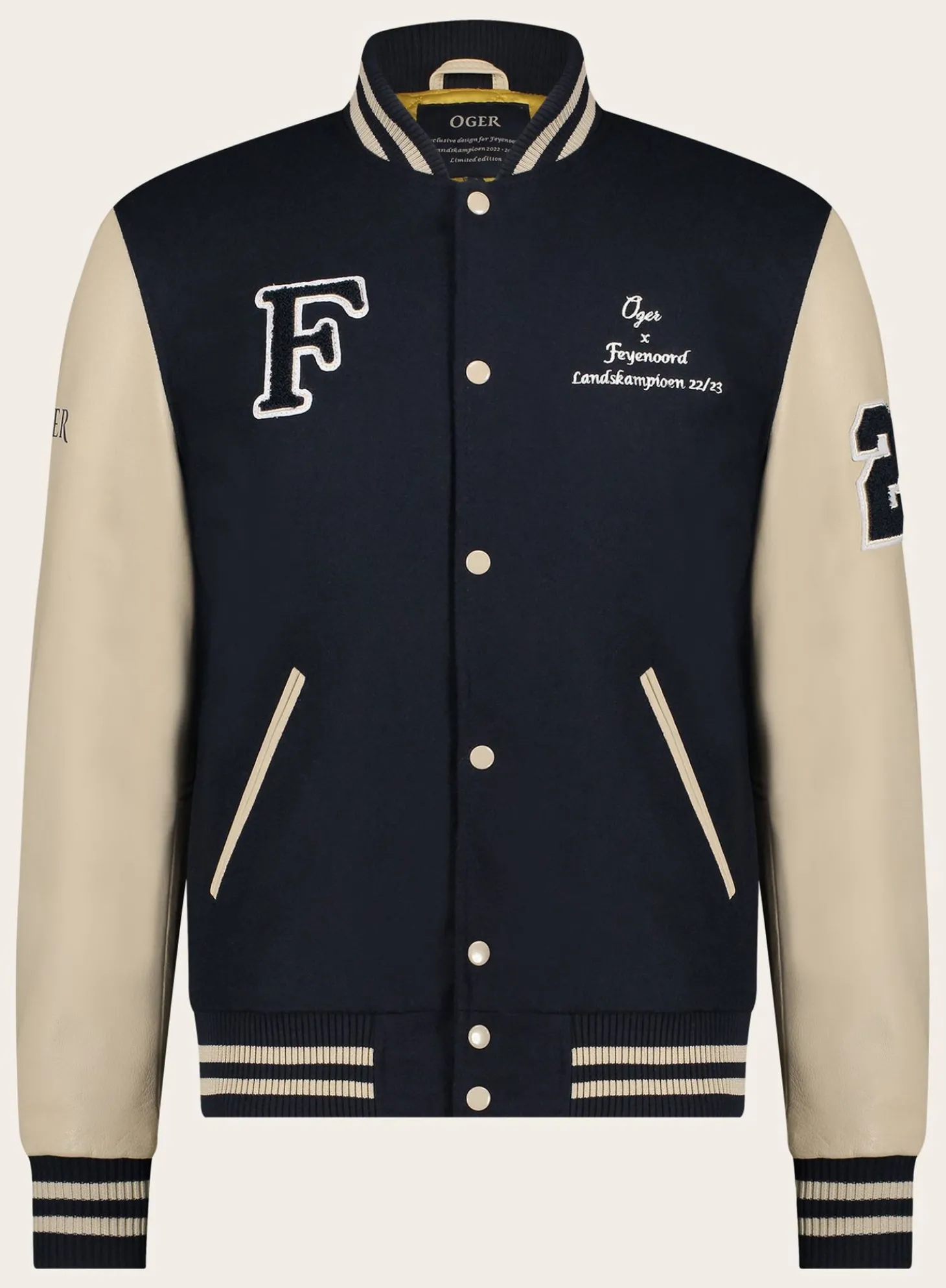 OGÉR x Feyenoord Oger X Feyenoord Varsity Jacket 22-23 D.Blauw New