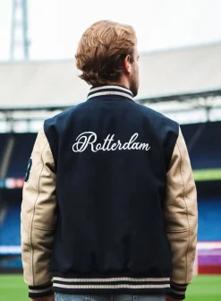 OGÉR x Feyenoord Oger X Feyenoord Varsity Jacket 22-23 D.Blauw New