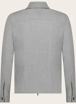 Marco Pescarolo Overshirt Met Kraag Van Wol En Katoen Discount