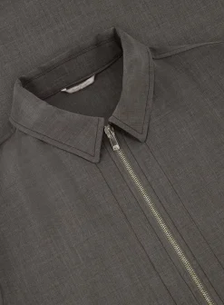 Marco Pescarolo Overshirt Met Kraag Van Wol En Katoen Discount