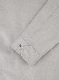 Herno Overshirt Met Puntkraag Taupe Grijs Shop