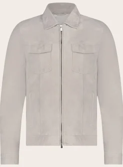 Mandelli Overshirt Van Suede L.Beige Best Sale