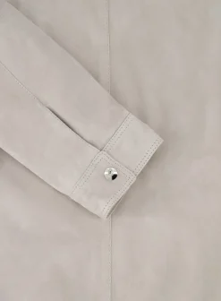 Mandelli Overshirt Van Suede L.Beige Best Sale