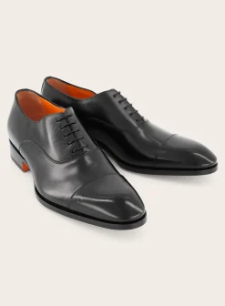 Santoni Oxford Carter Veterschoenen Van Leer Store