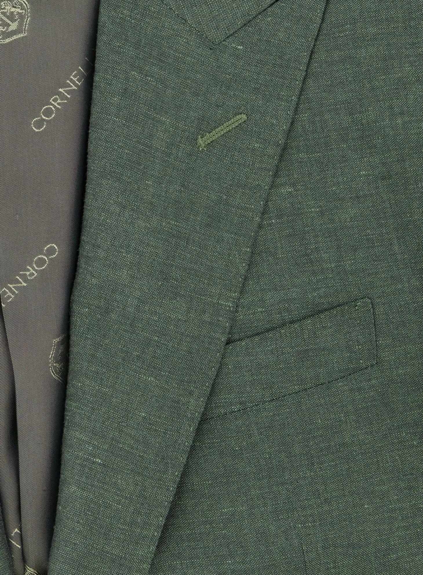 Corneliani Pak Van Linnen En Wol Groen Best Sale