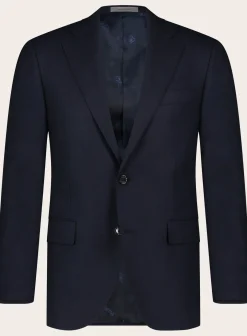 Corneliani Pak Van Wol En Katoen Blue Navy Flash Sale