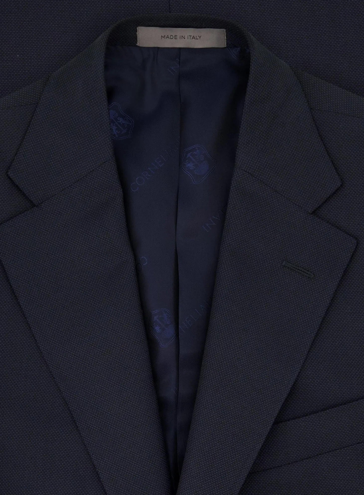 Corneliani Pak Van Wol En Katoen Blue Navy Flash Sale