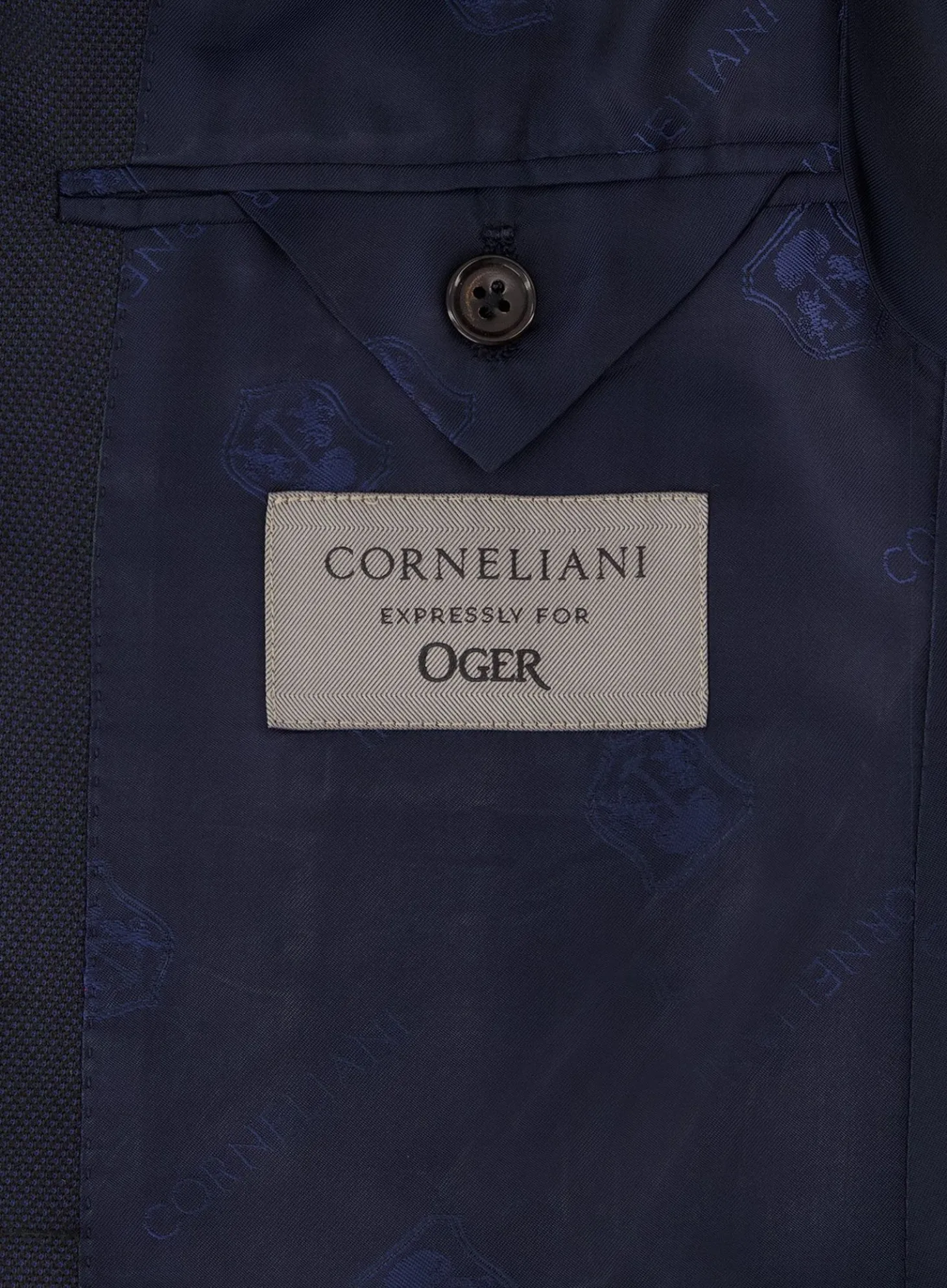 Corneliani Pak Van Wol En Katoen Blue Navy Flash Sale