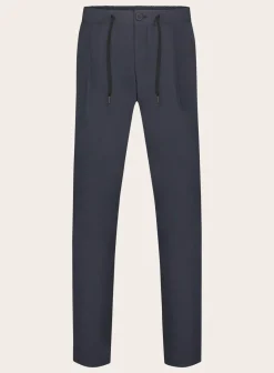 Herno Pantalon Met Trekoord Blue Navy Store