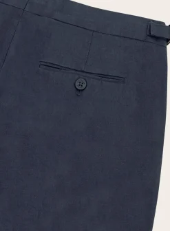 Orlebar Brown Pantalon Van Linnen Blue Navy Fashion