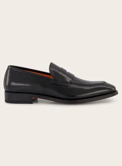 Santoni Penny Loafers Van Leer Best