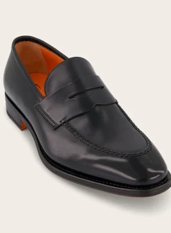 Santoni Penny Loafers Van Leer Best