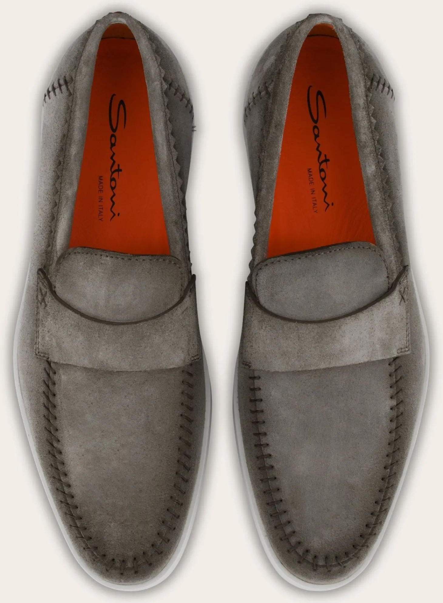 Santoni Penny Loafers Van Suede Cheap