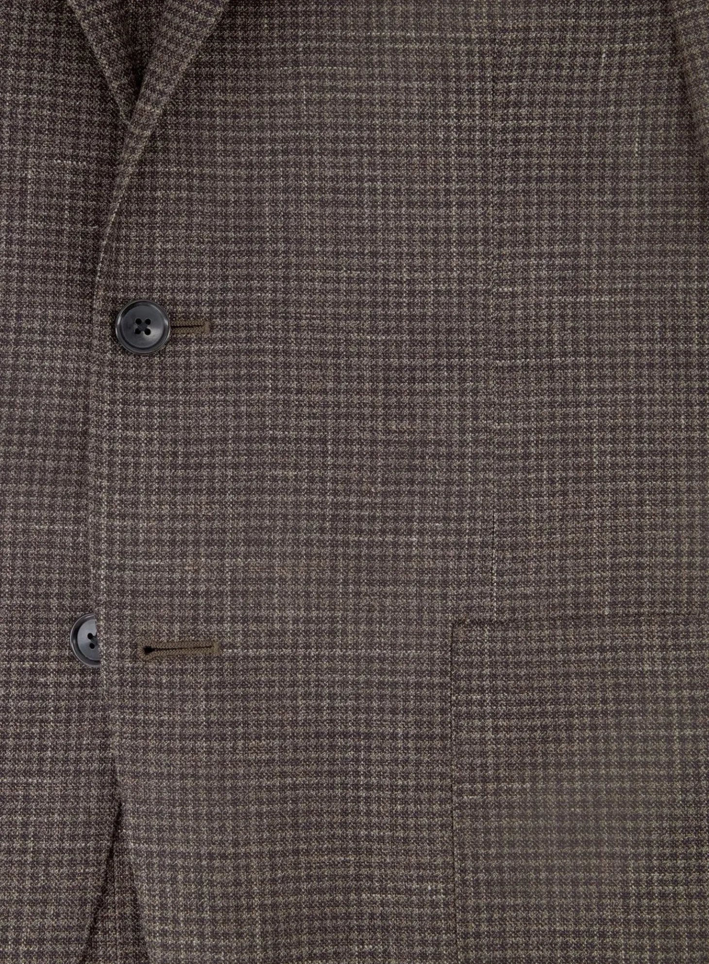 Corneliani Pied-De-Poule Jasje Van Wol En Linnen D.Bruin Clearance