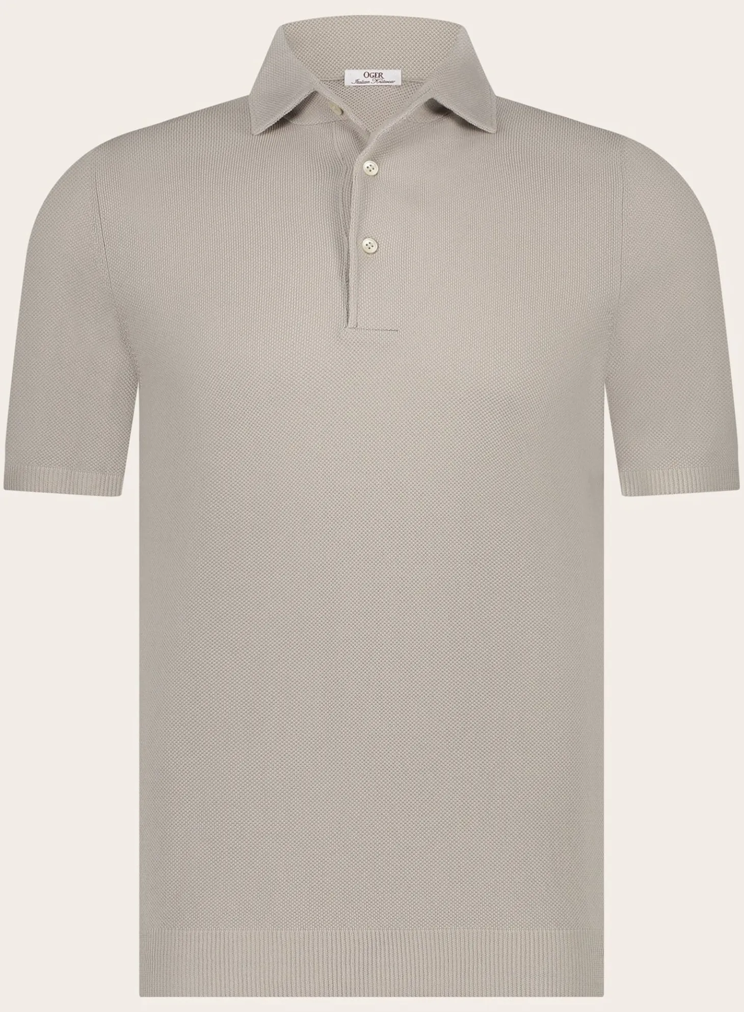 OGÉR Italian Knitwear Pique Polo Van Katoen Online