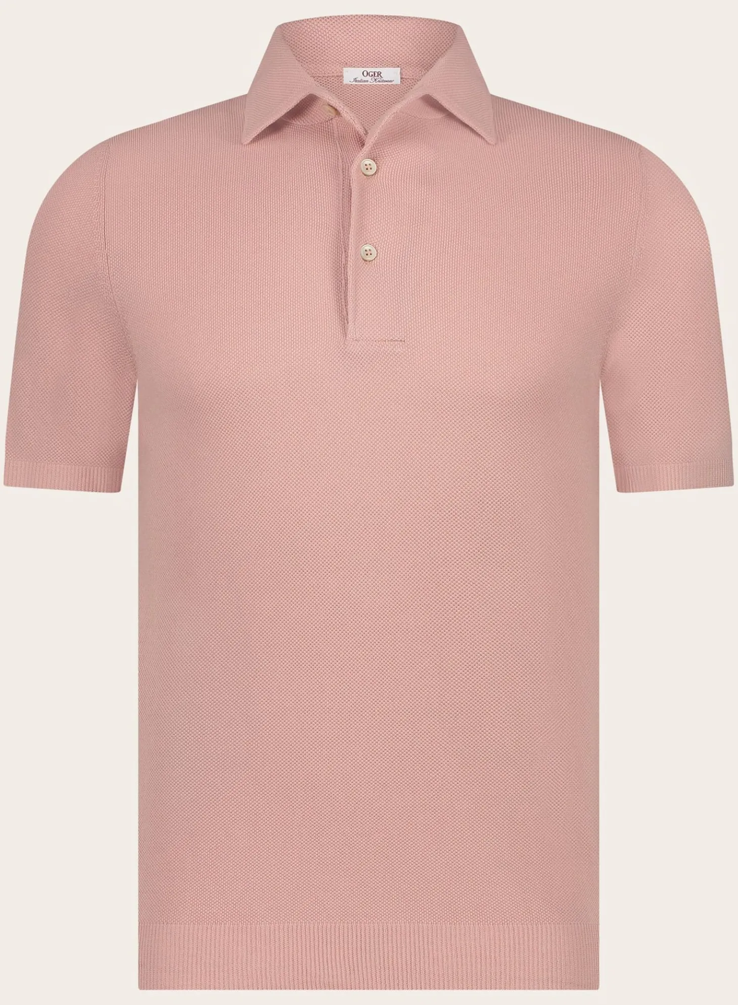 OGÉR Italian Knitwear Pique Polo Van Katoen Online
