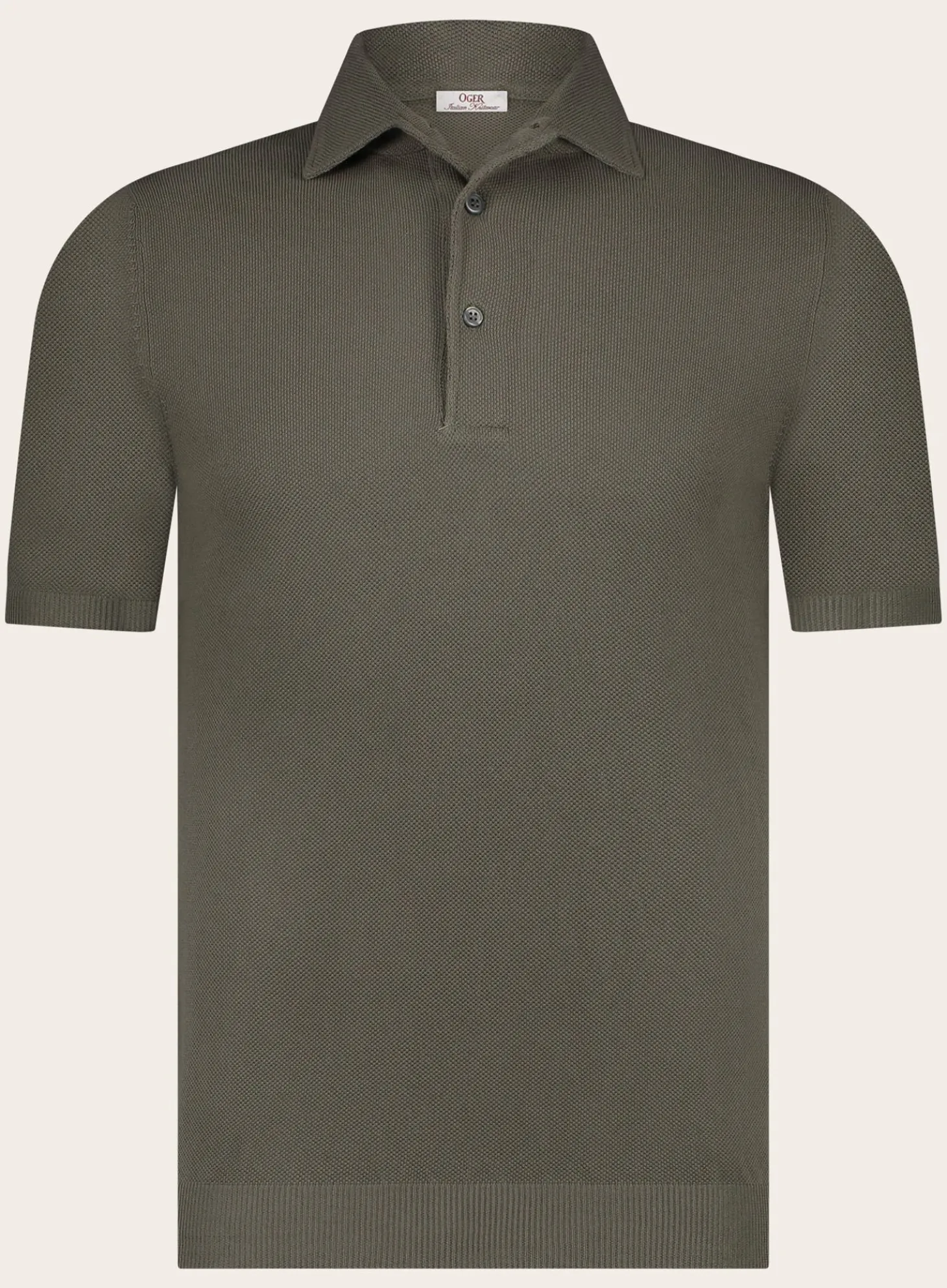 OGÉR Italian Knitwear Pique Polo Van Katoen Online