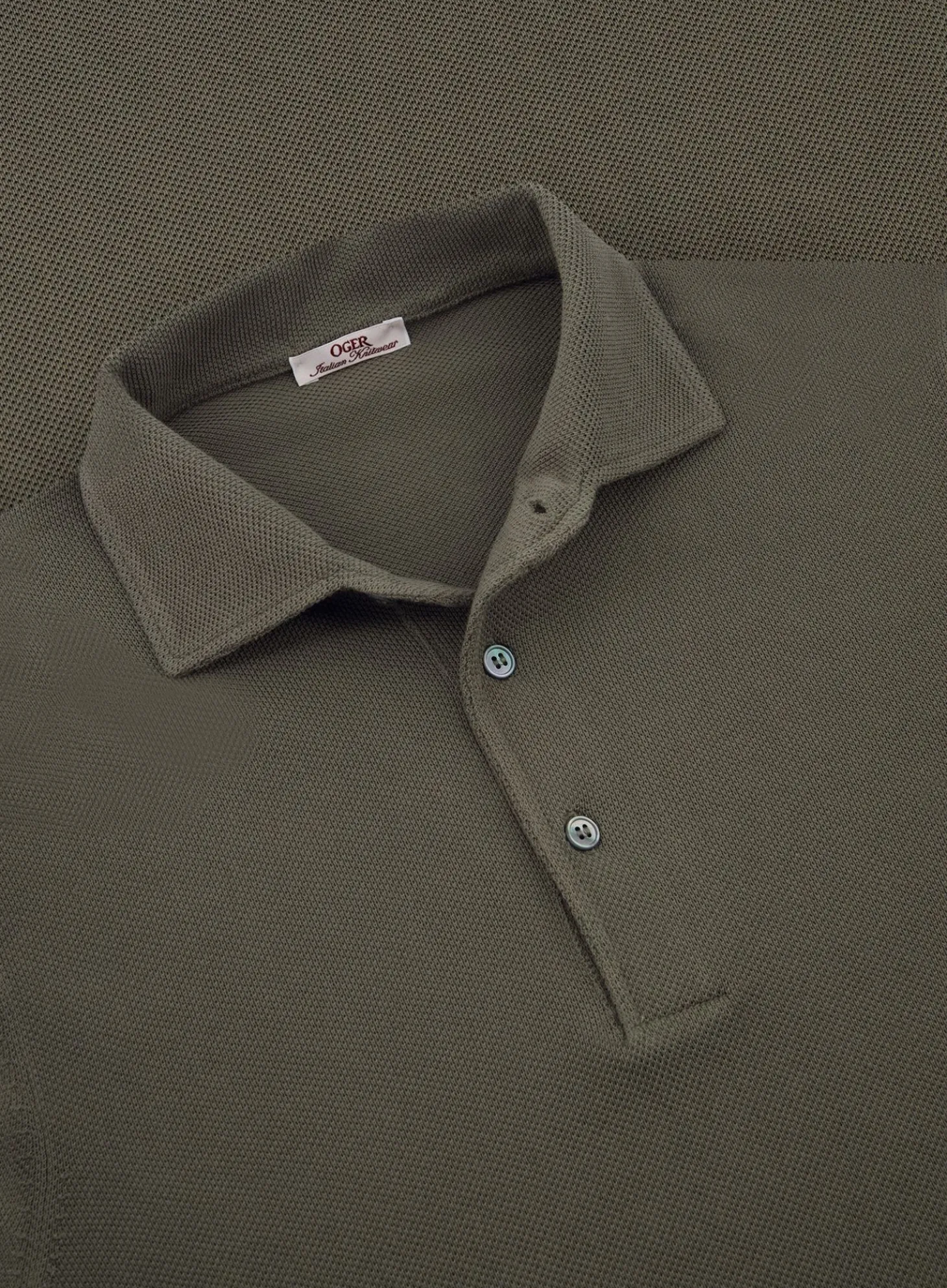 OGÉR Italian Knitwear Pique Polo Van Katoen Online