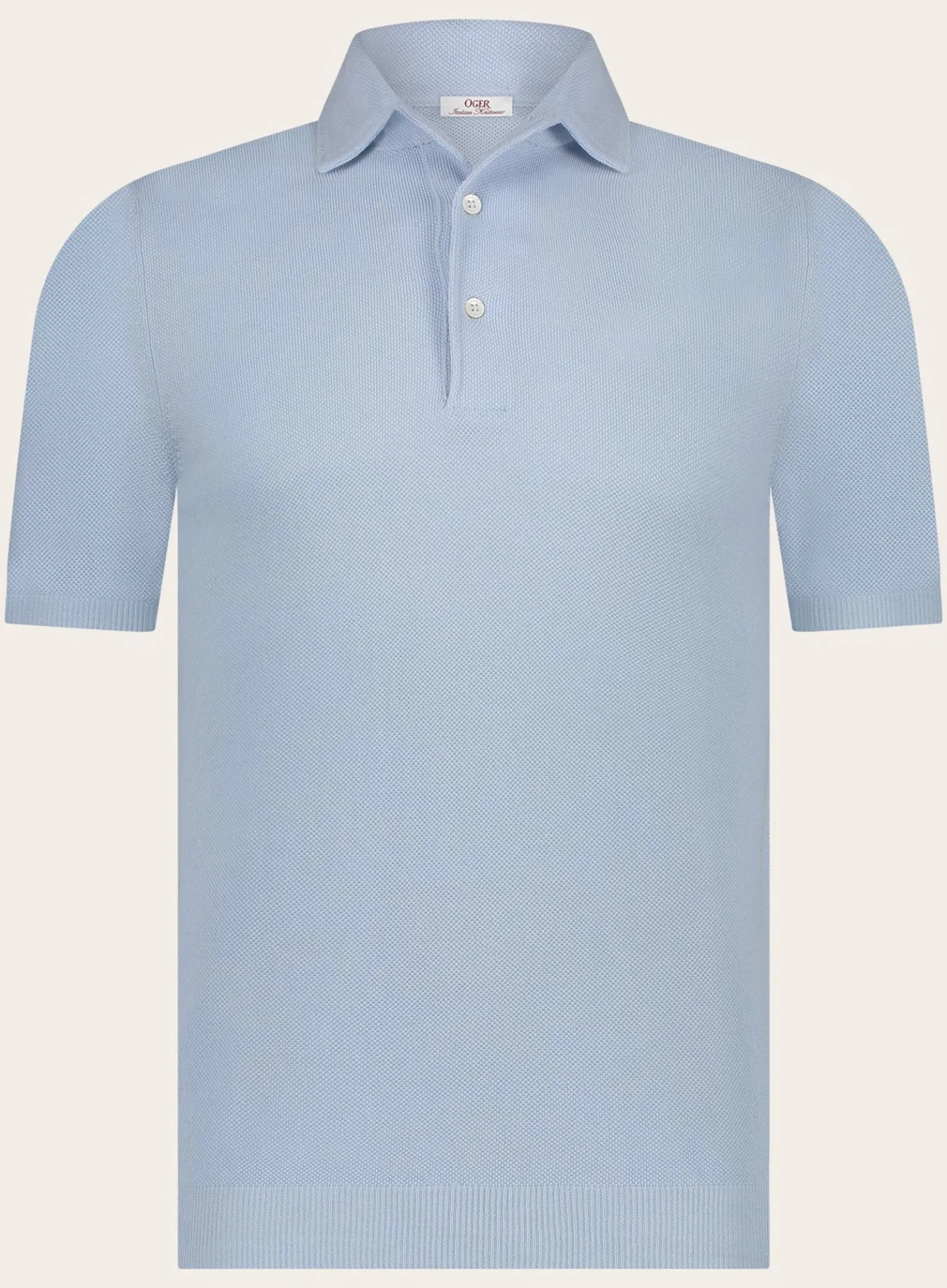 OGÉR Italian Knitwear Pique Polo Van Katoen Online