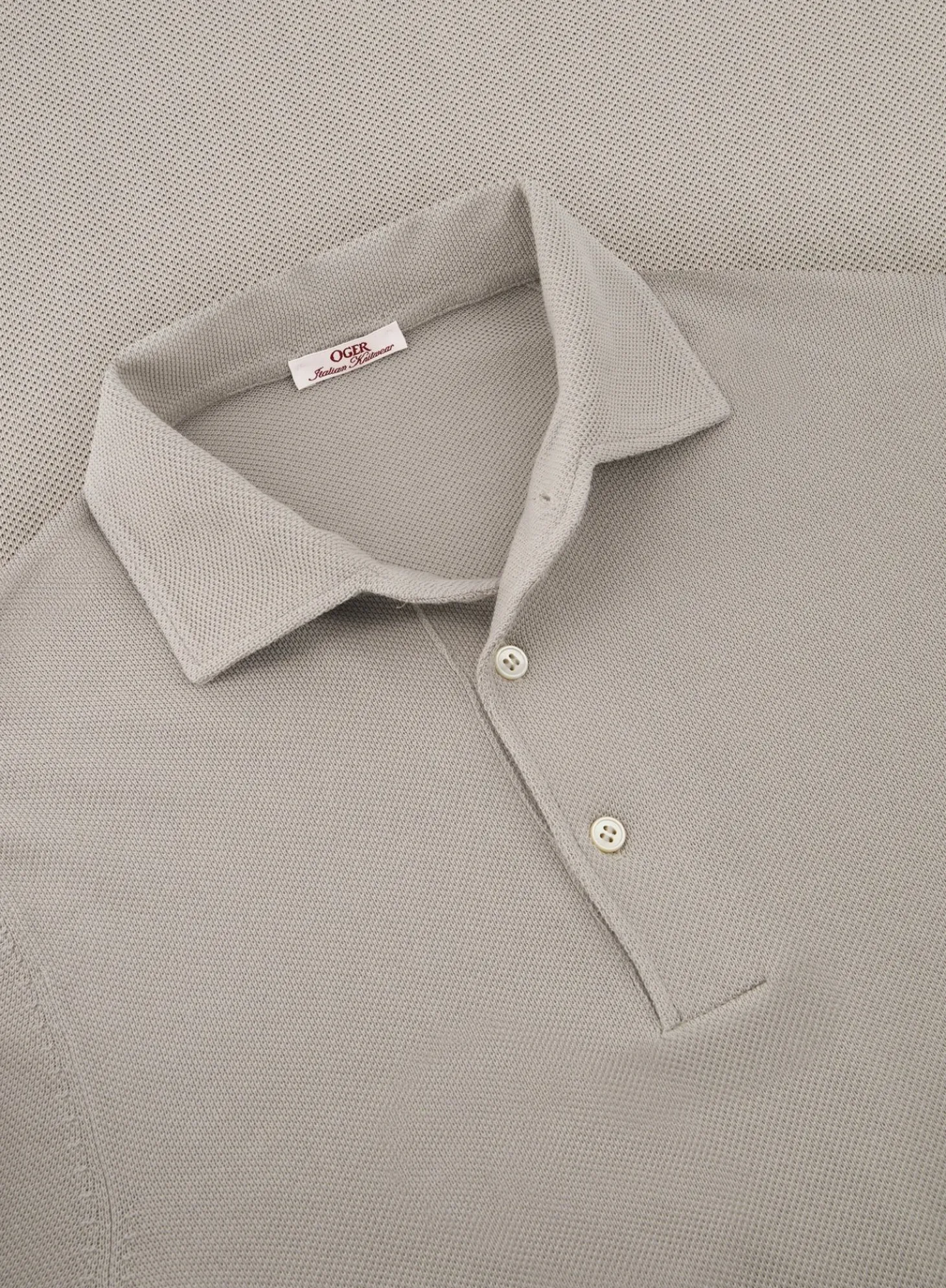OGÉR Italian Knitwear Pique Polo Van Katoen Online