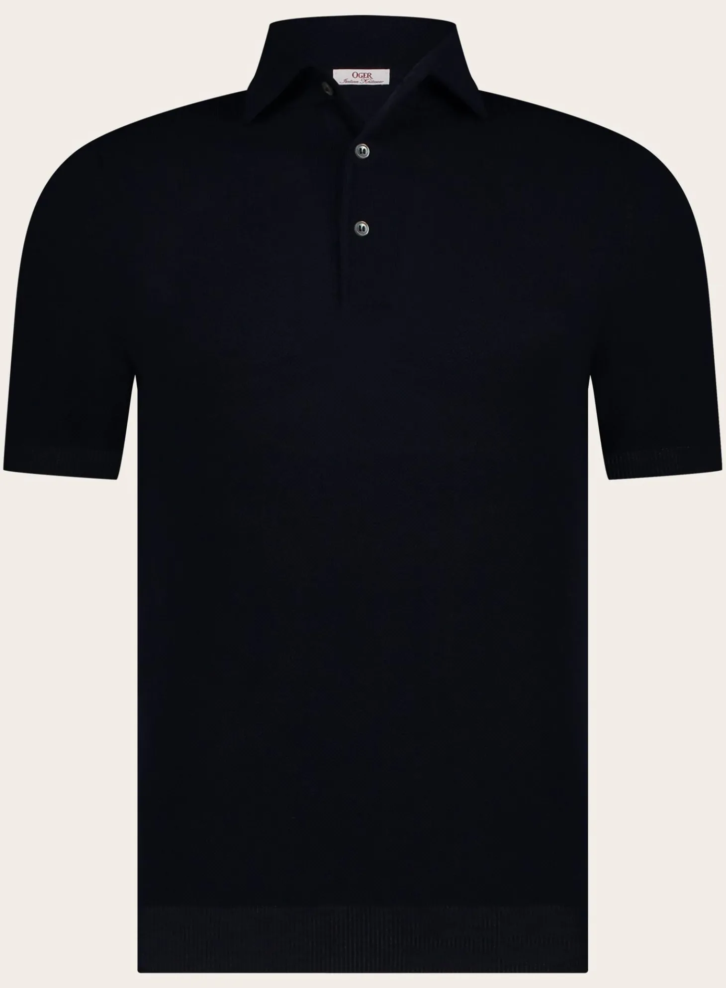OGÉR Italian Knitwear Pique Polo Van Katoen Online