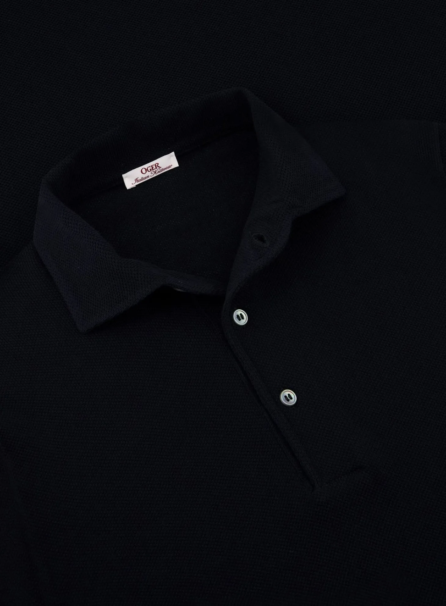 OGÉR Italian Knitwear Pique Polo Van Katoen Online